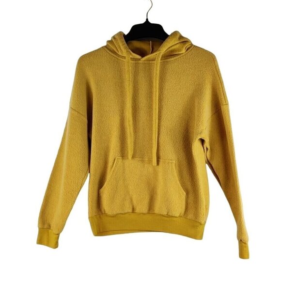 Soft Serve Hoodie Mustard Yellow Gold Hoodie Fleece Sweatshirt Very Soft Fabric - Picture 2 of 10